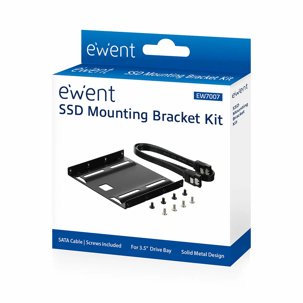 Kit de Montagem para Disco Ewent EW7007 2.5" para Baía 3.5" com Cabo SATA III Preto - Imagem 5