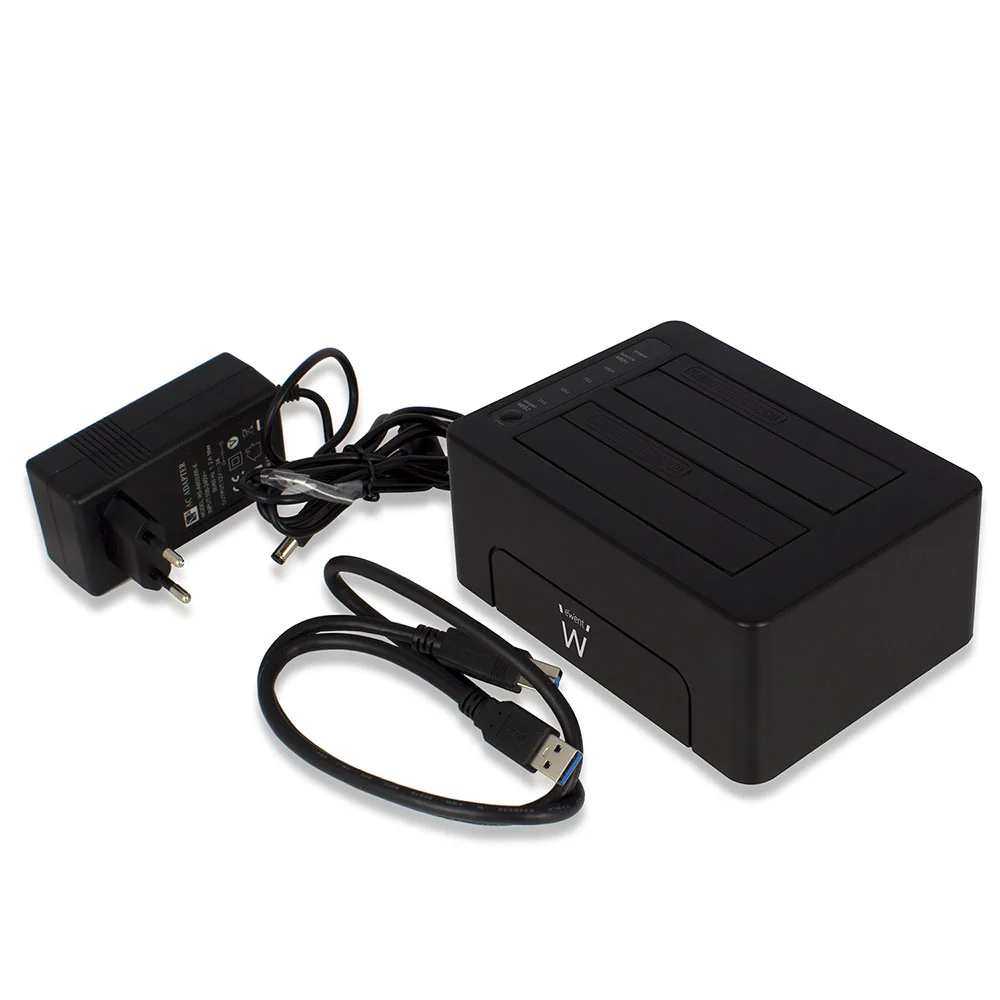 Docking station para discos rígidos Ewent EW7014 dupla USB 3.2 Gen 1 SATA 2.5\"/3.5\" preta - Imagem 4