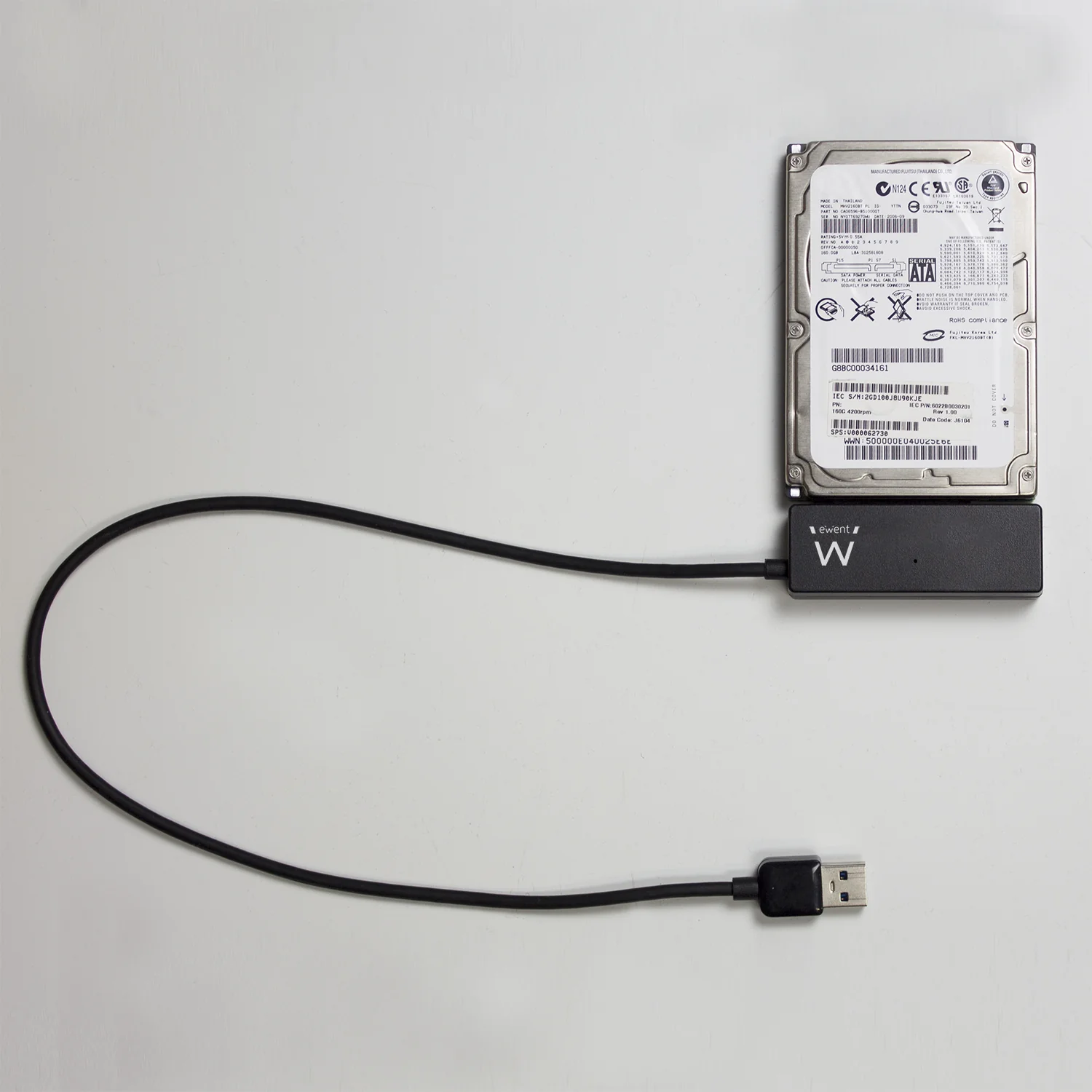 Adaptador USB 3.2 Gen 1 Ewent EW7018 para HDD/SSD SATA 2.5/3.5" com alimentação - Imagem 3