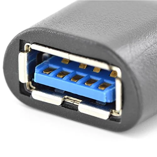 Adaptador USB-C para USB-A 3.2 Gen 1 OTG em Alumínio Ewent EW9643 Preto - Imagem 3