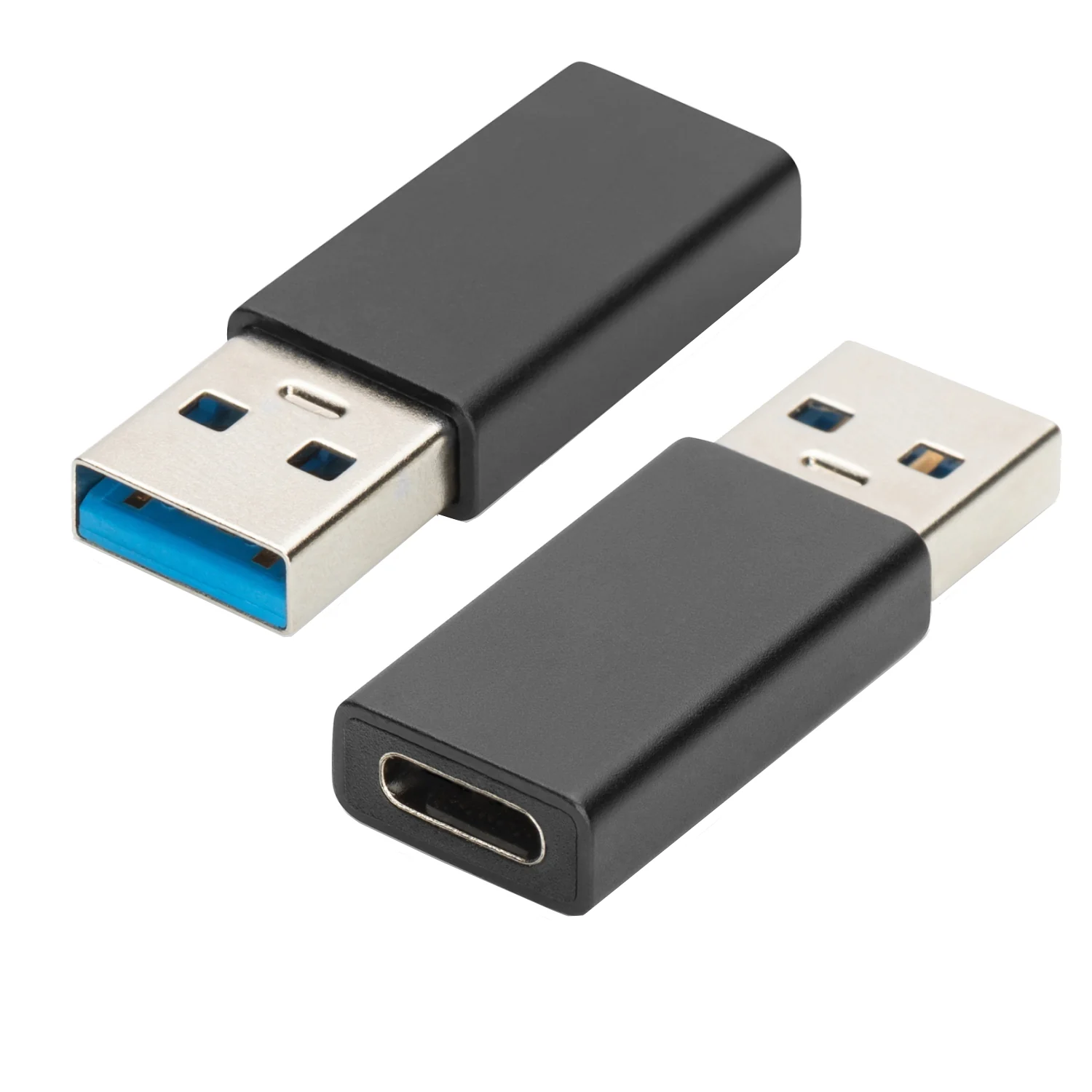 Adaptador USB-A 3.0 Macho para USB-C Fêmea Ewent EW9650 Alumínio Preto