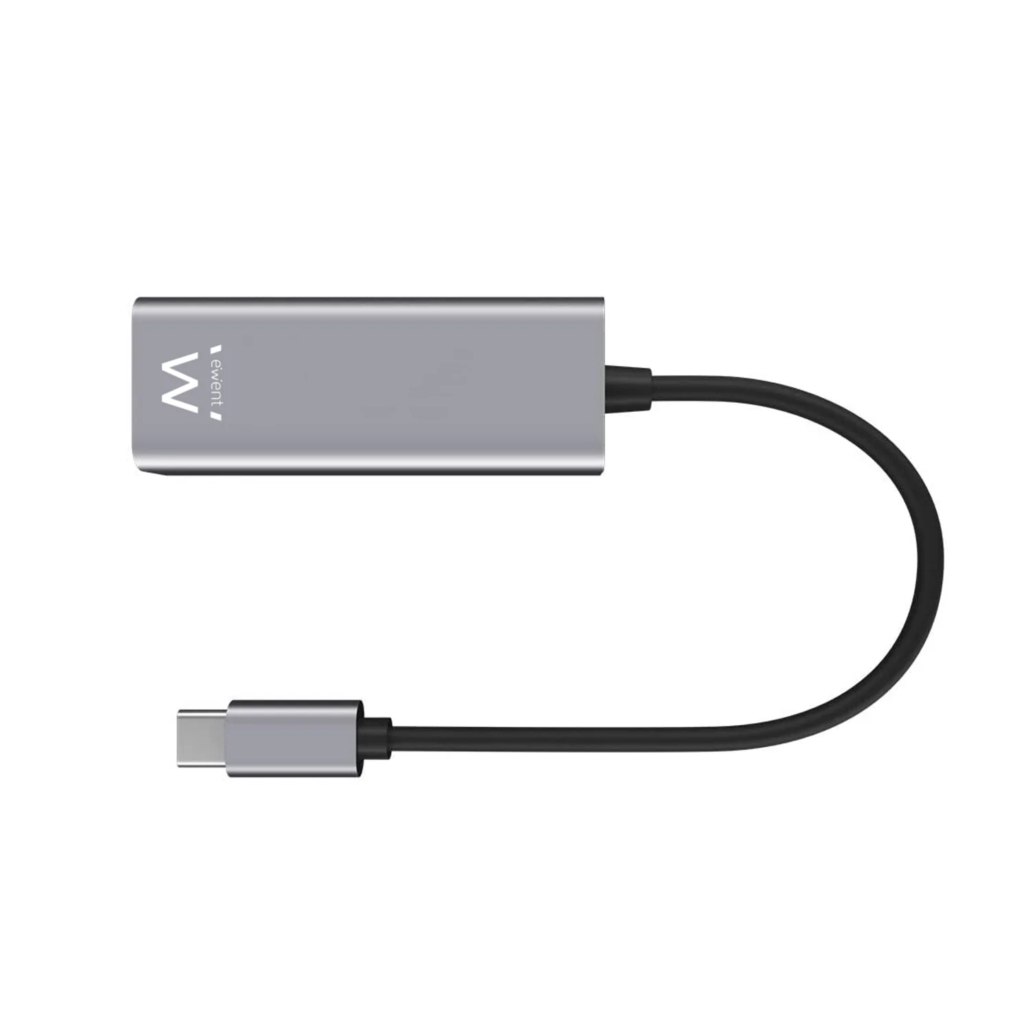 Adaptador de Rede Gigabit USB-C Ewent EW9818 Alumínio Space Grey 1000 Mbps - Imagem 2