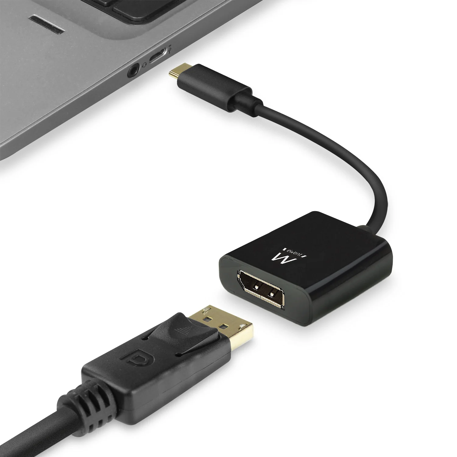 Adaptador USB-C para DisplayPort 4K 60Hz Ewent EW9825 Preto - Imagem 7
