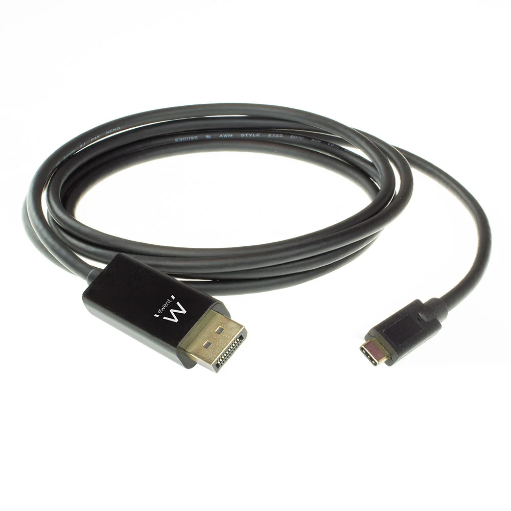 Cabo USB-C para DisplayPort Macho 4K 60Hz 2m Ewent EW9826 - Imagem 2