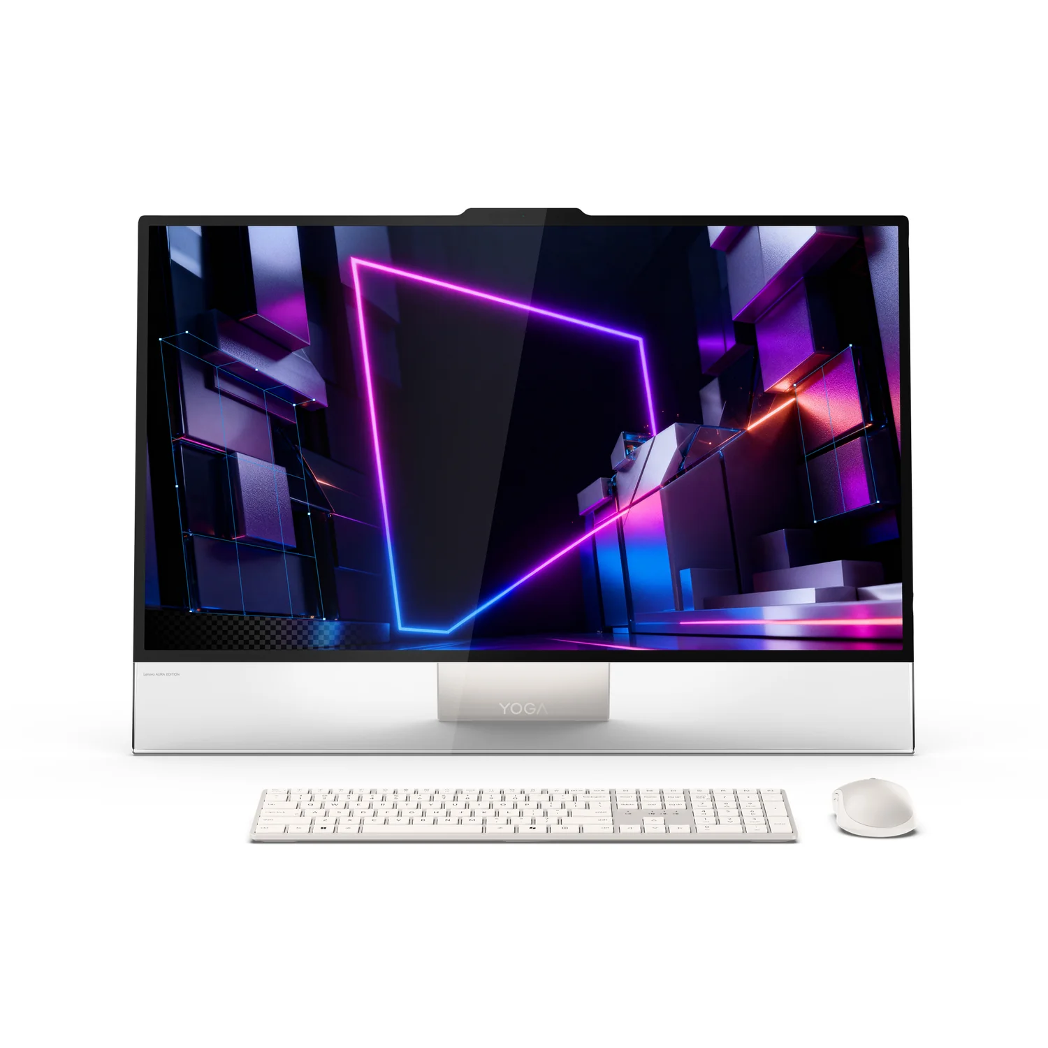 Computador All-in-One Lenovo Yoga 31.5" 4K OLED Intel Core Ultra X7 32GB 1TB SSD Seashell