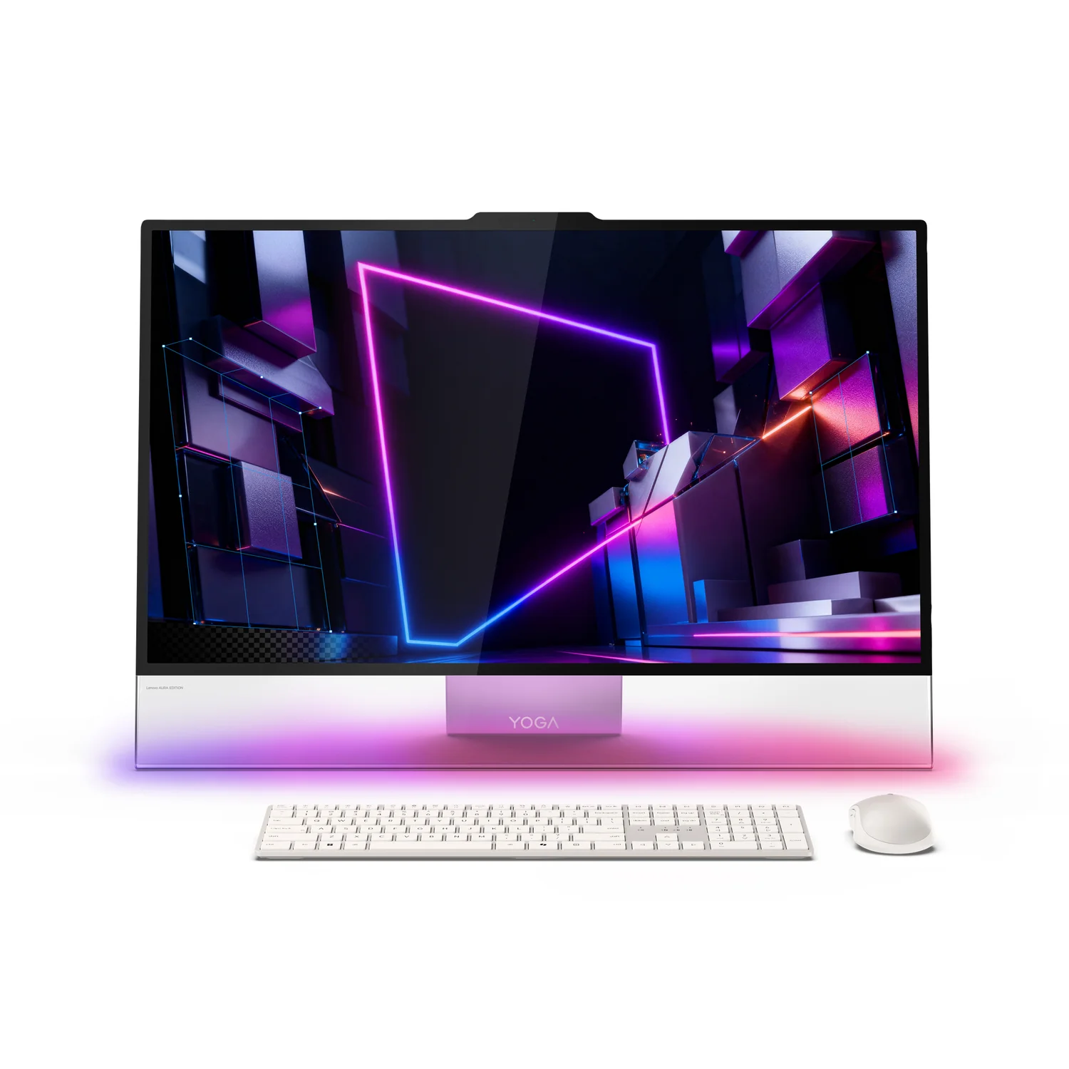 Computador All-in-One Lenovo Yoga 31.5" 4K OLED Intel Core Ultra X7 32GB 1TB SSD Seashell - Imagem 9