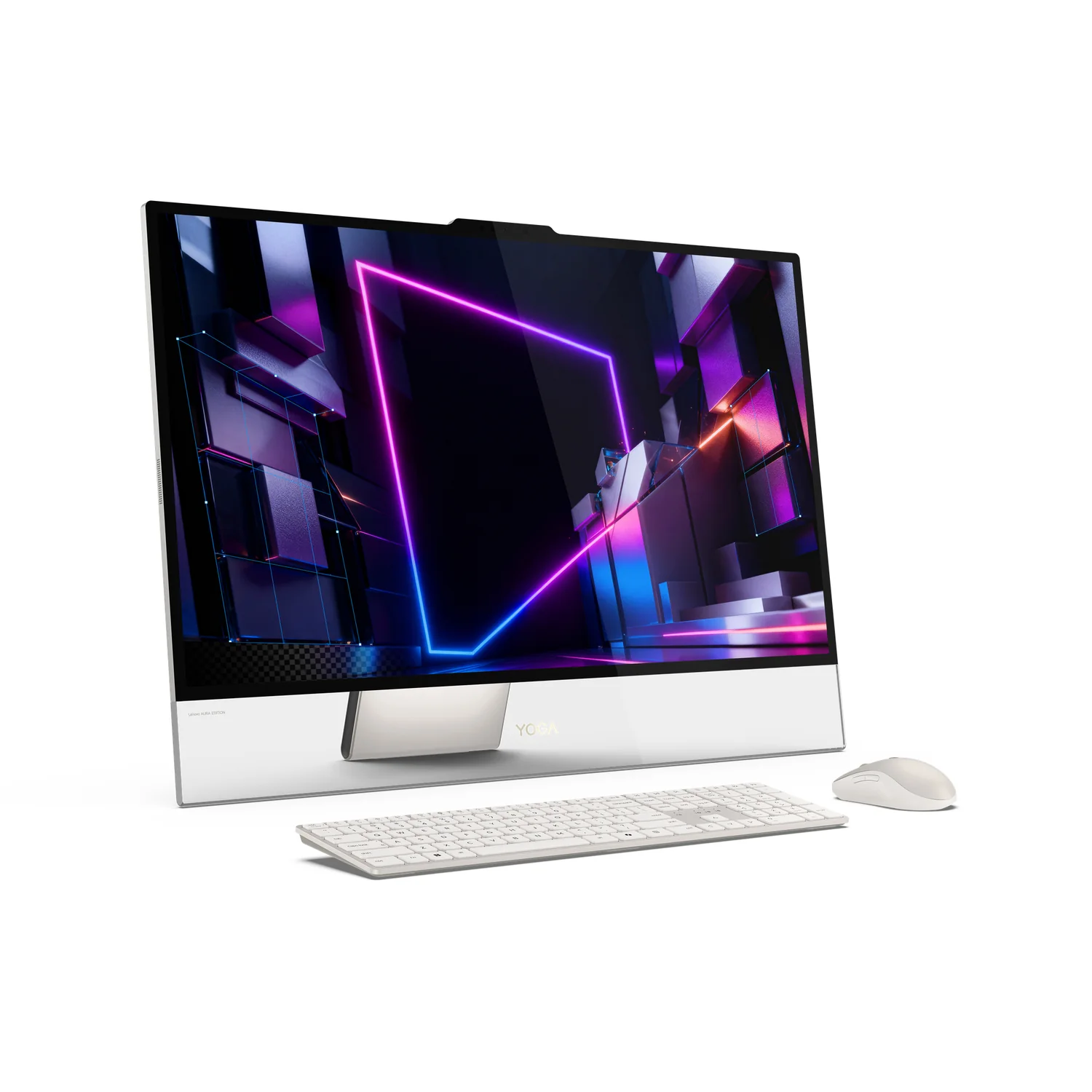 Computador All-in-One Lenovo Yoga 31.5" 4K OLED Intel Core Ultra X7 32GB 1TB SSD Seashell - Imagem 8