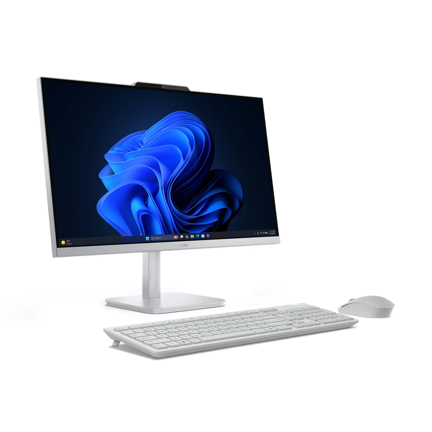 Computador All-in-One Lenovo A105-255 23.8" FHD AMD Ryzen 5 8GB 512GB SSD Radeon 610M W11H Cinzento - Imagem 3