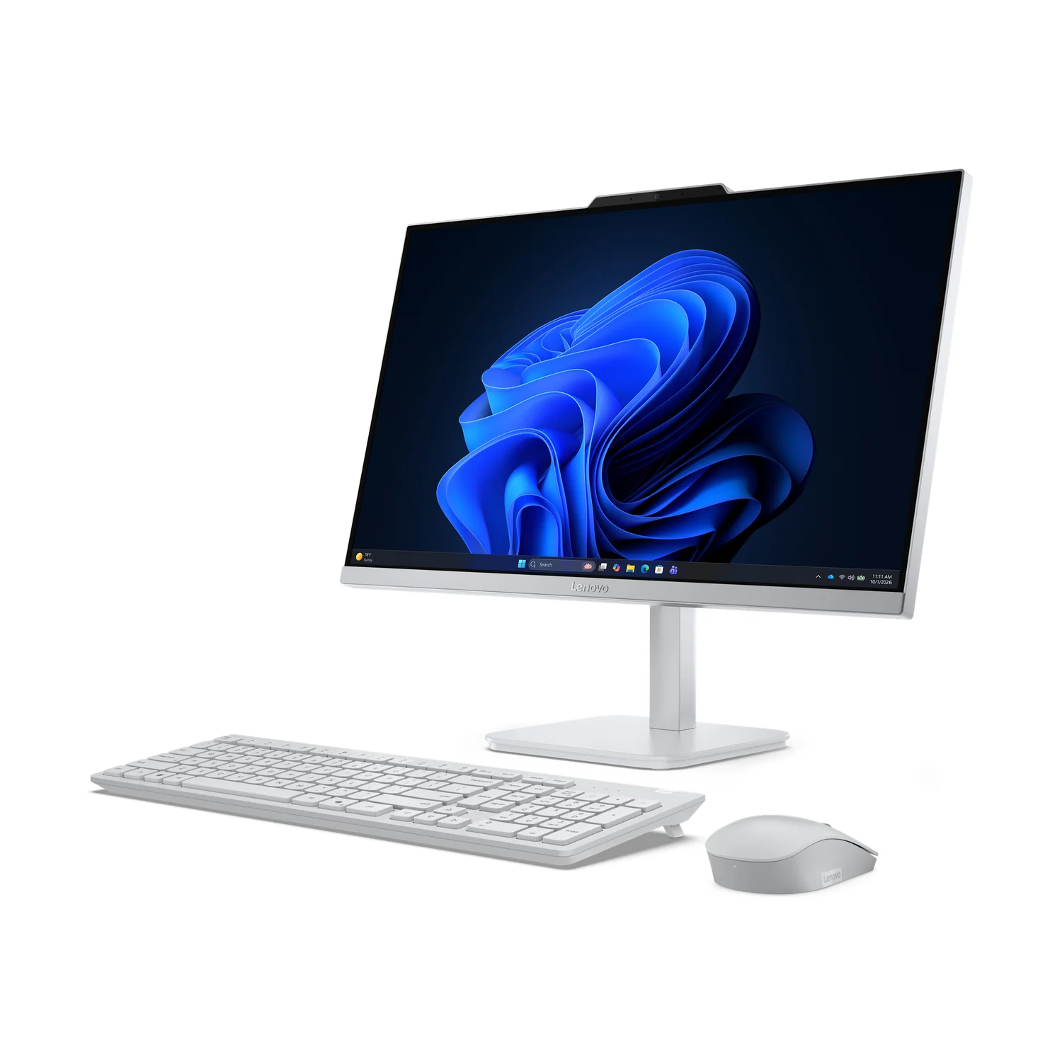 Computador All-in-One Lenovo A105-255 23.8" FHD AMD Ryzen 5 8GB 512GB SSD Radeon 610M W11H Cinzento - Imagem 2