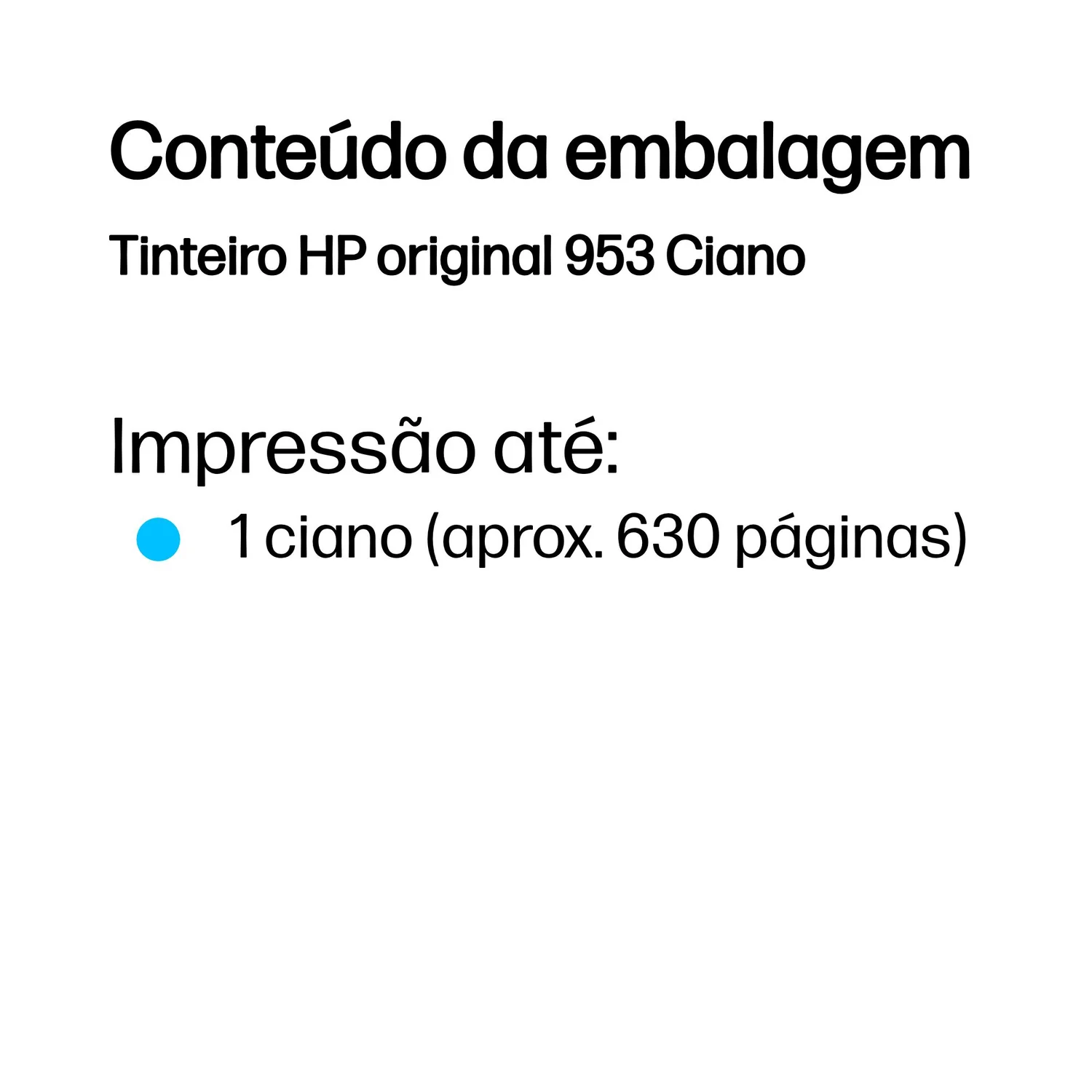 Tinteiro HP 953 Ciano original 9 ml 630 páginas para OfficeJet Pro - Imagem 3