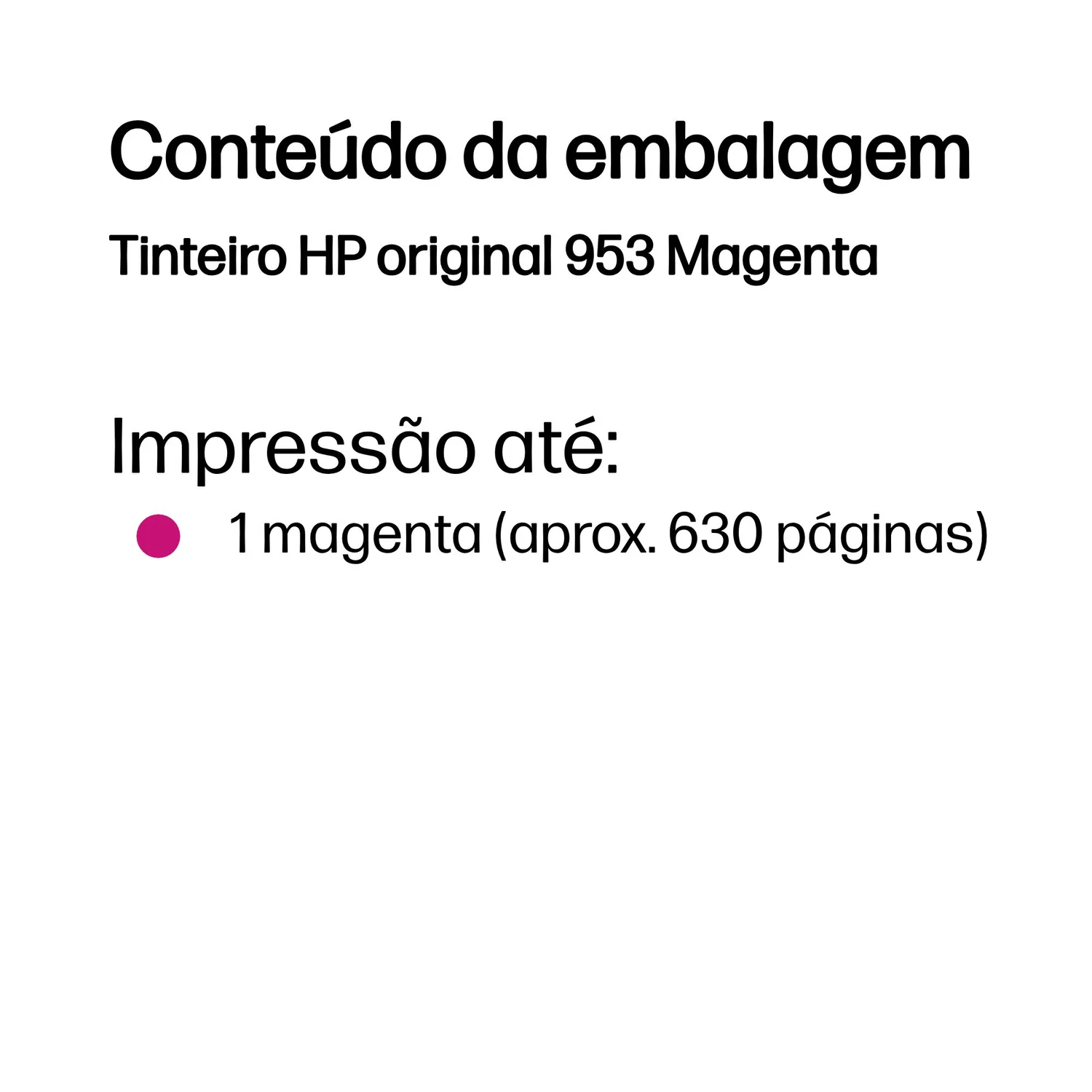 Tinteiro HP 953 Original Magenta 9ml 630 Páginas (F6U13AE) - Imagem 3