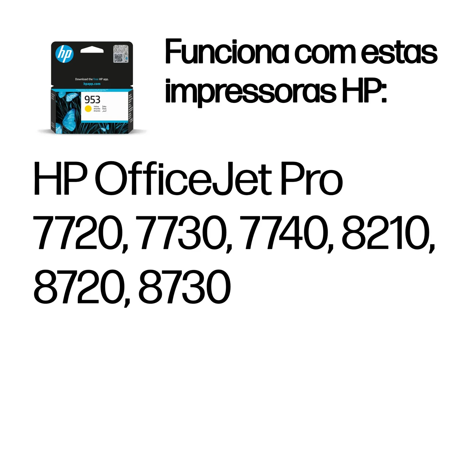 Tinteiro HP 953 Amarelo Original Rendimento Padrão 630 Páginas - Imagem 2