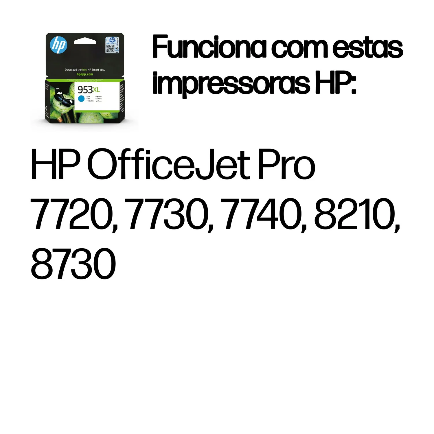 Tinteiro HP 953XL Ciano de elevado rendimento 18 ml 1450 páginas - Imagem 2