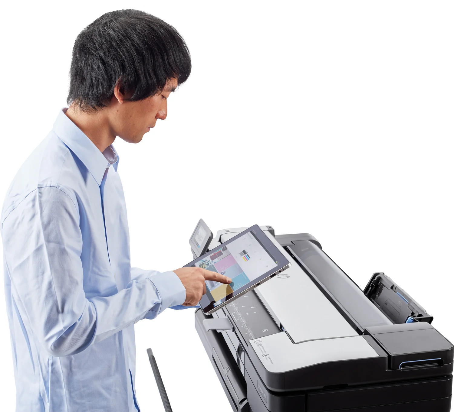 Plotter multifunções HP DesignJet T830 24'' Wi-Fi jato de tinta cor 2400x1200 DPI - Imagem 9