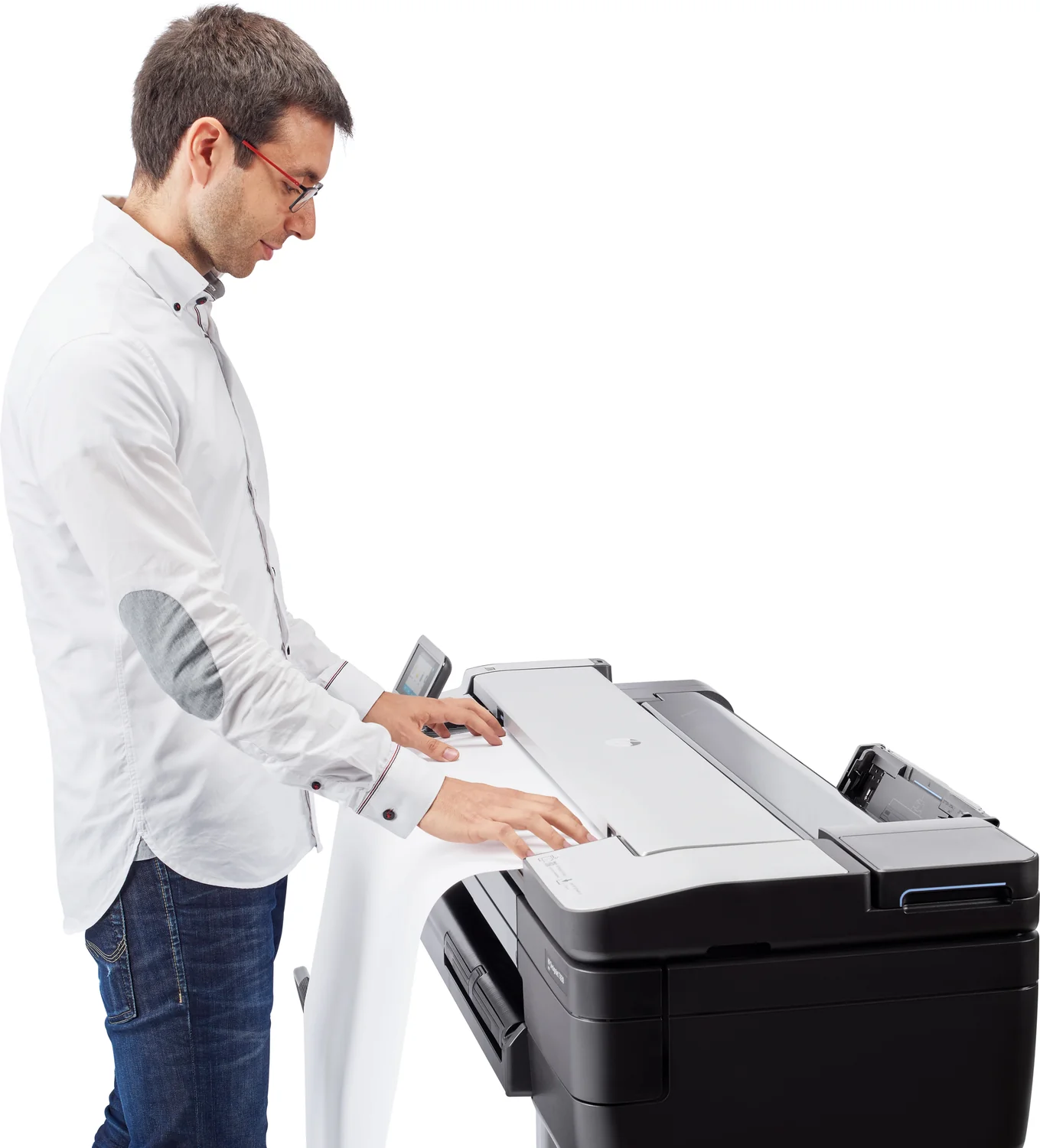 Plotter multifunções HP DesignJet T830 24'' Wi-Fi jato de tinta cor 2400x1200 DPI - Imagem 12