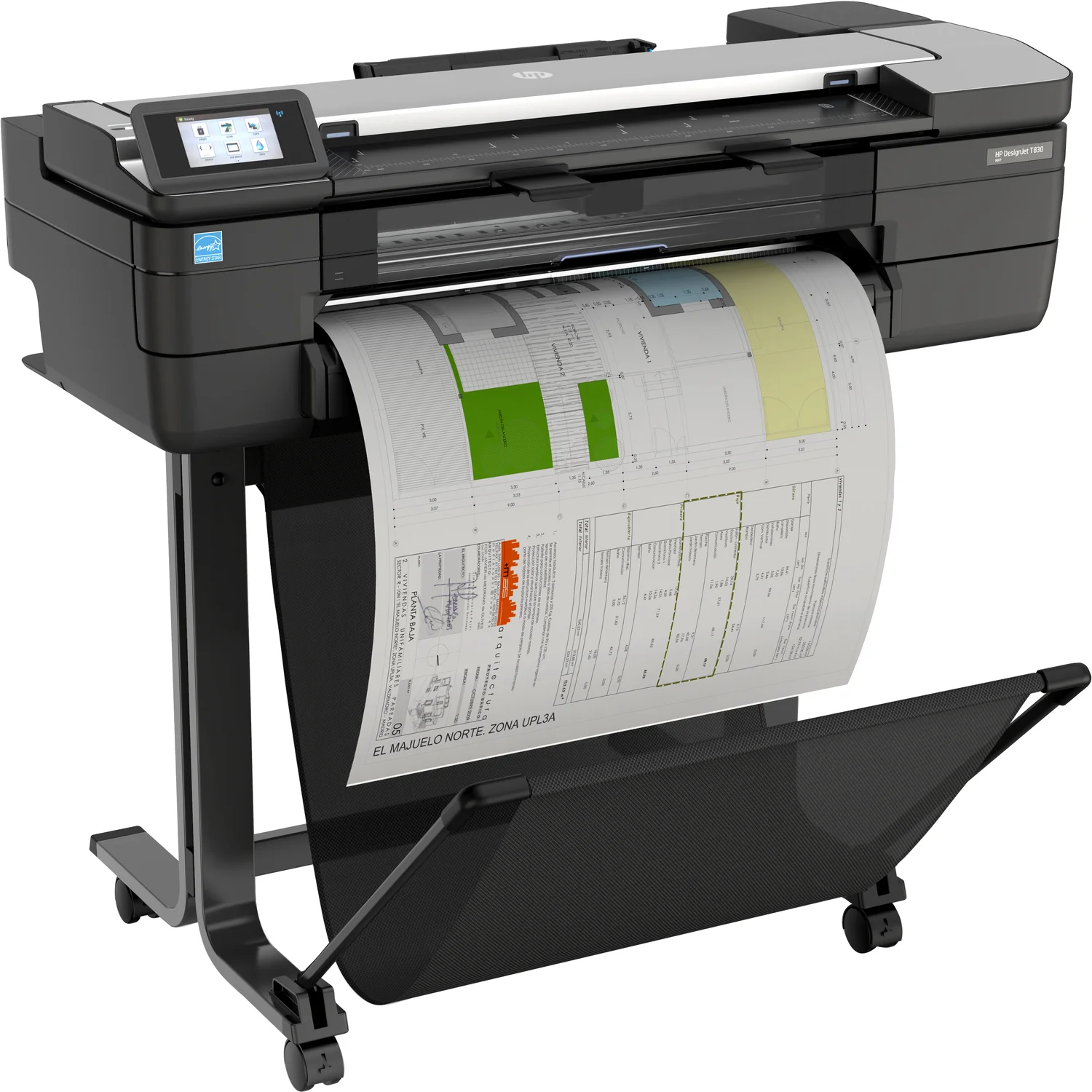 Plotter multifunções HP DesignJet T830 24'' Wi-Fi jato de tinta cor 2400x1200 DPI - Imagem 4