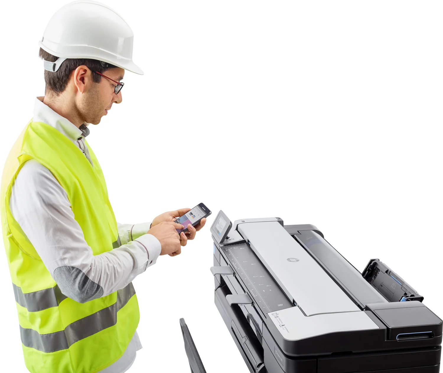 Plotter multifunções HP DesignJet T830 24'' Wi-Fi jato de tinta cor 2400x1200 DPI - Imagem 11