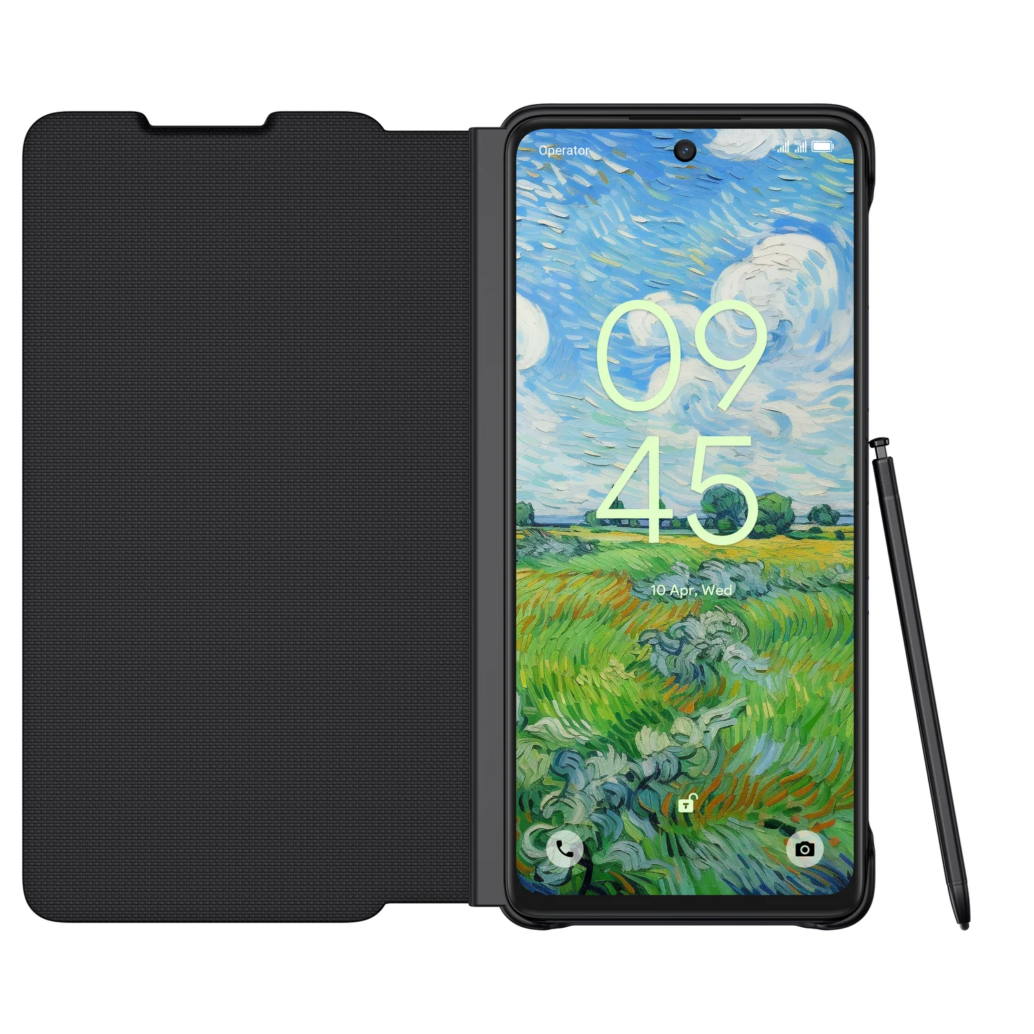 Capa tipo livro TCL 50 Pro NXTPAPER 5G com caneta cinzento escuro - Imagem 18