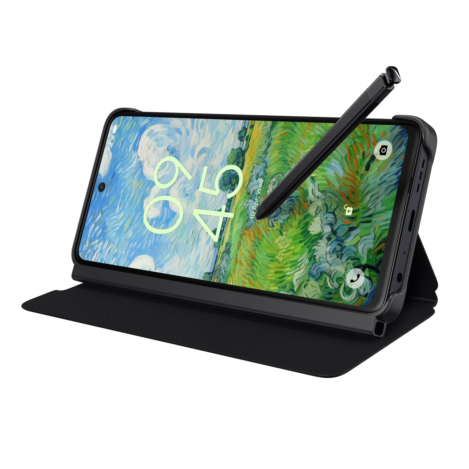 Capa tipo livro TCL 50 Pro NXTPAPER 5G com caneta cinzento escuro - Imagem 16