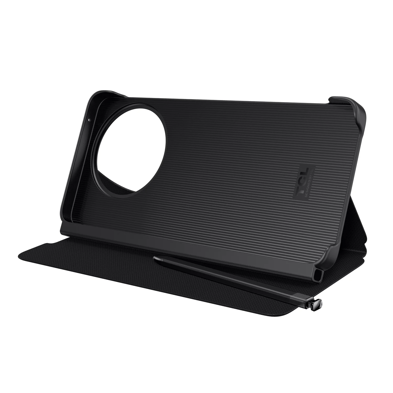 Capa tipo livro TCL 50 Pro NXTPAPER 5G com caneta cinzento escuro - Imagem 6