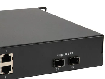 Switch PoE LevelOne FGP-2602W380 26 Portas Fast Ethernet 24x PoE+ 380W 2x SFP - Imagem 3