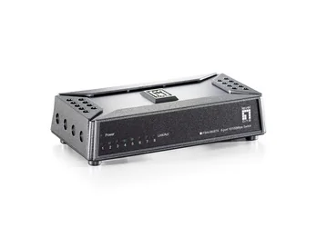 Switch de Rede LevelOne FSW-0808TX 8 Portas Fast Ethernet 10/100 Não-Gerido Cinzento