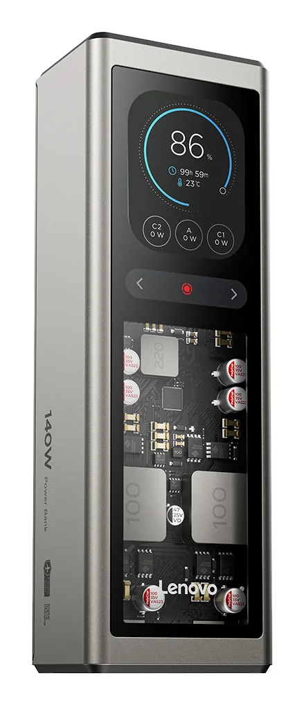 Power Bank Lenovo G0A3140WWW 20000mAh 140W USB-C para Portátil Dourado/Cinzento - Imagem 2