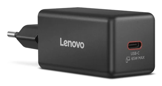 Carregador Lenovo 65W mini USB-C GaN com Cabo de 2m Preto - Imagem 3