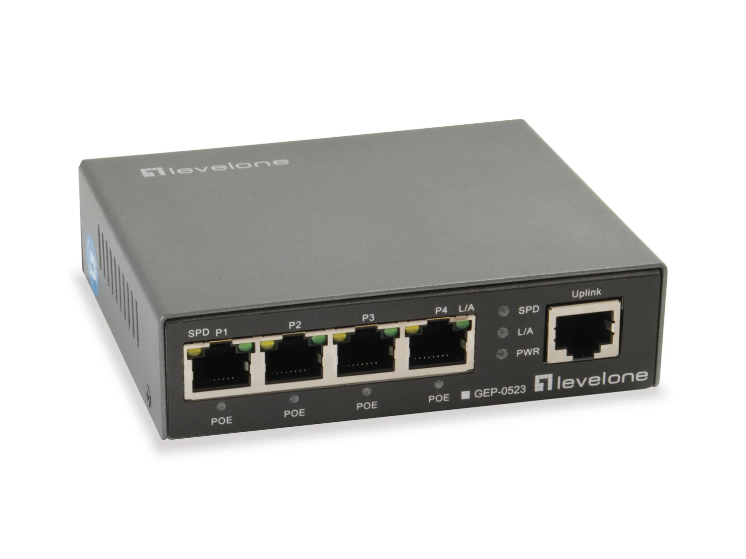 Switch Gigabit PoE LevelOne GEP-0523 5 Portas 802.3at/af 60W - Imagem 1