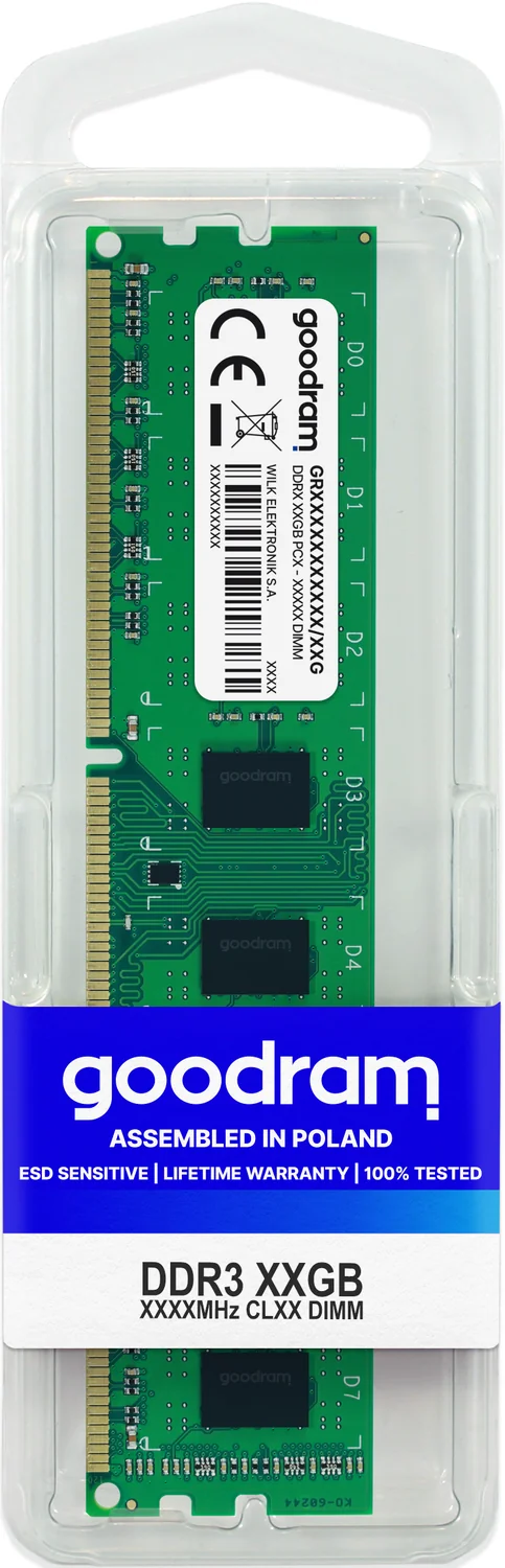 Memória RAM Goodram DDR3 4GB 1600MHz CL11 DIMM para PC
