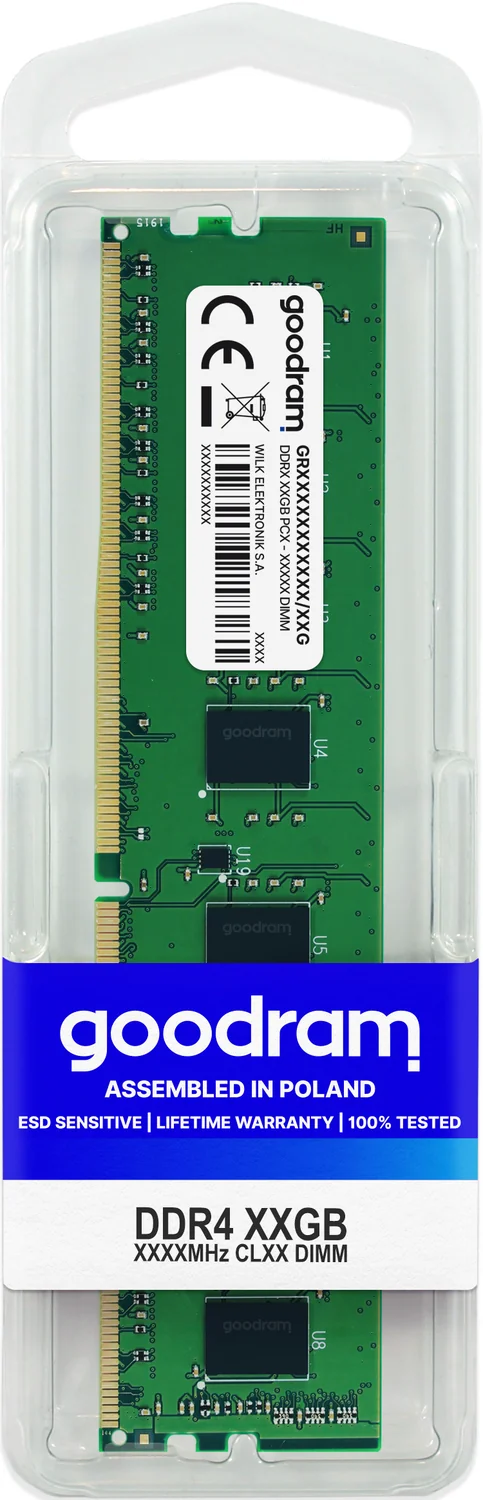 Memória RAM DIMM Goodram 8GB DDR4 3200MHz CL22 (GR3200D464L22S/8G)