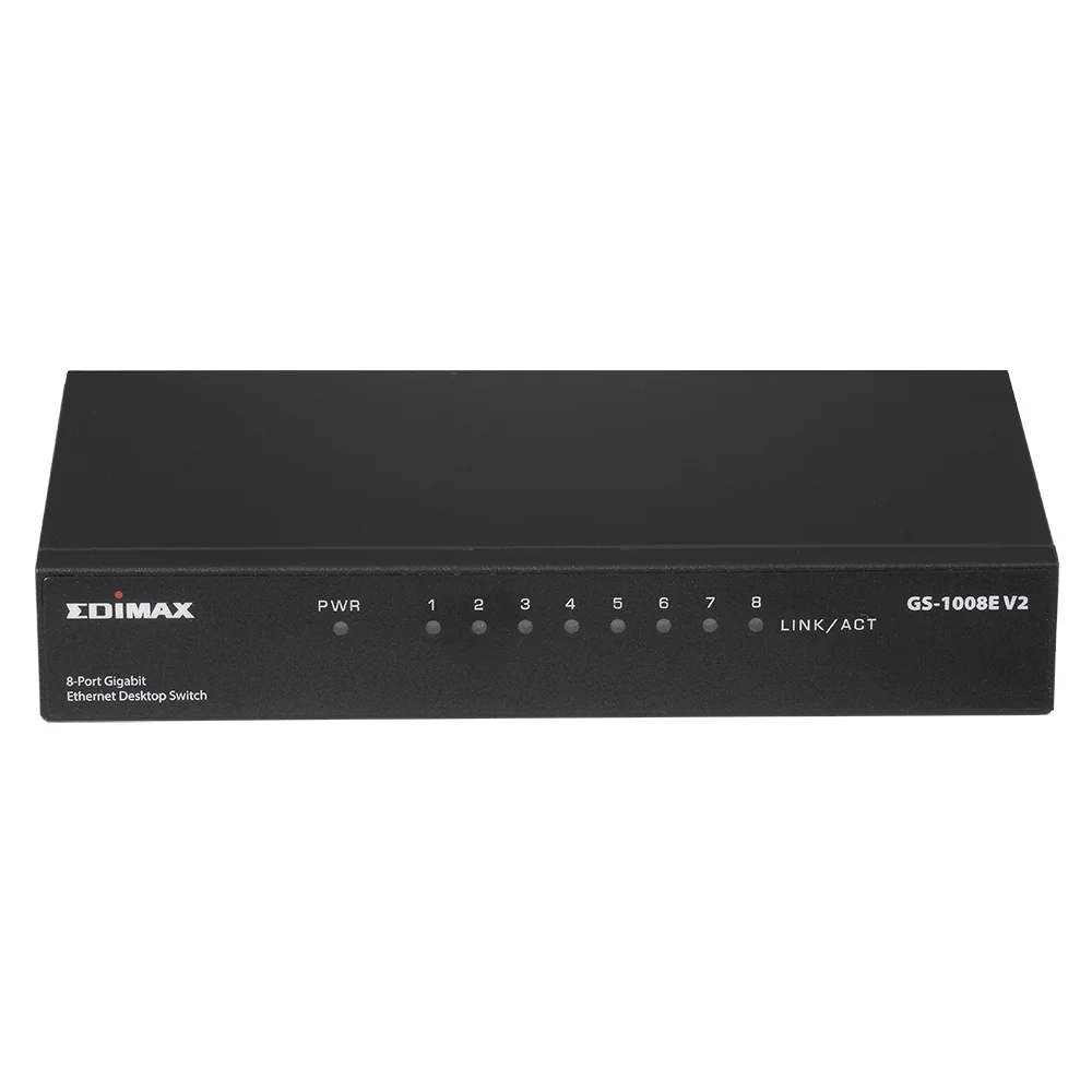 Switch de rede Edimax GS-1008E V2 8 portas Gigabit Desktop