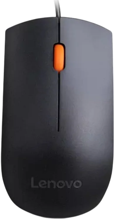 Rato com Fios Lenovo 300 USB-A 1600 DPI 3 Botões Ambidestro Preto