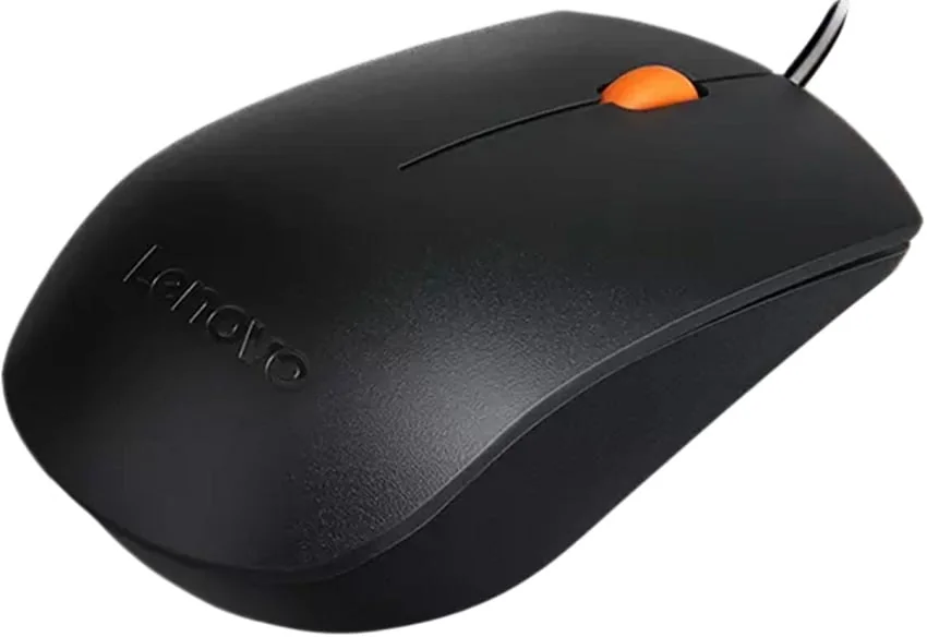 Rato com Fios Lenovo 300 USB-A 1600 DPI 3 Botões Ambidestro Preto - Imagem 4