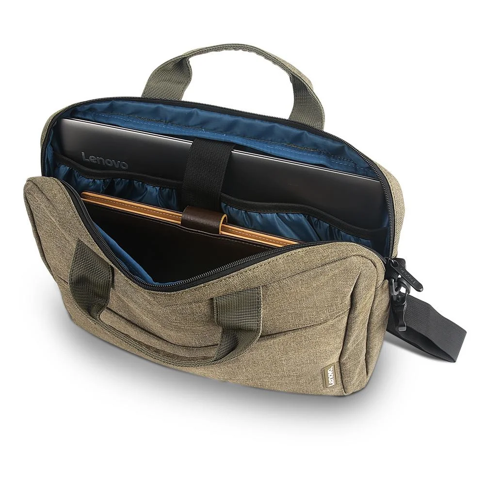 Mala para Portátil Lenovo Casual Toploader T210 15.6" Verde - Alça Amovível - Imagem 4