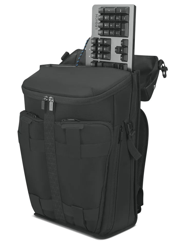 Mochila para portátil Lenovo Legion Active Gaming 17,3 polegadas preta resistente à água - Imagem 6