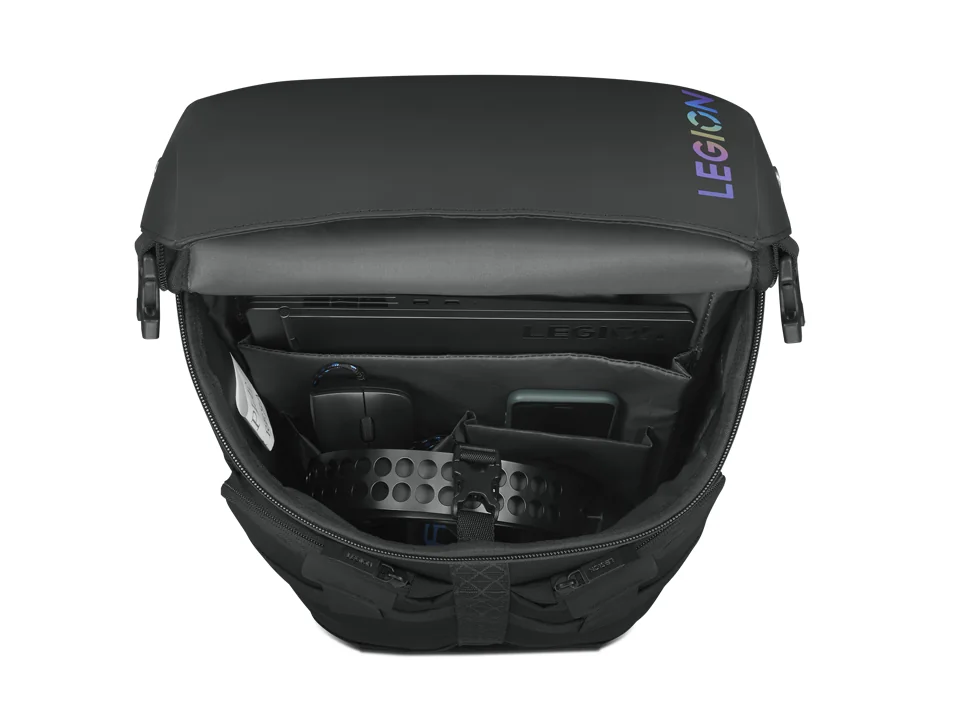 Mochila para portátil Lenovo Legion Active Gaming 17,3 polegadas preta resistente à água - Imagem 4