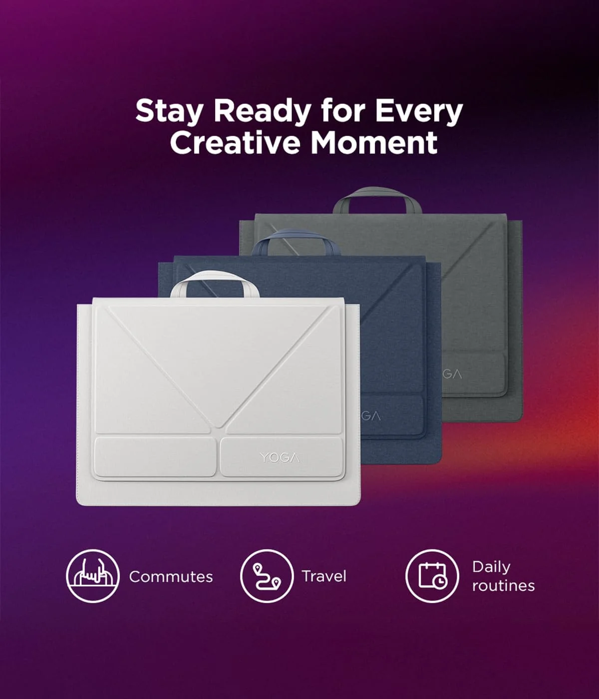Bolsa Lenovo Yoga Tote Sleeve para Portátil 14" Seashell - Imagem 3