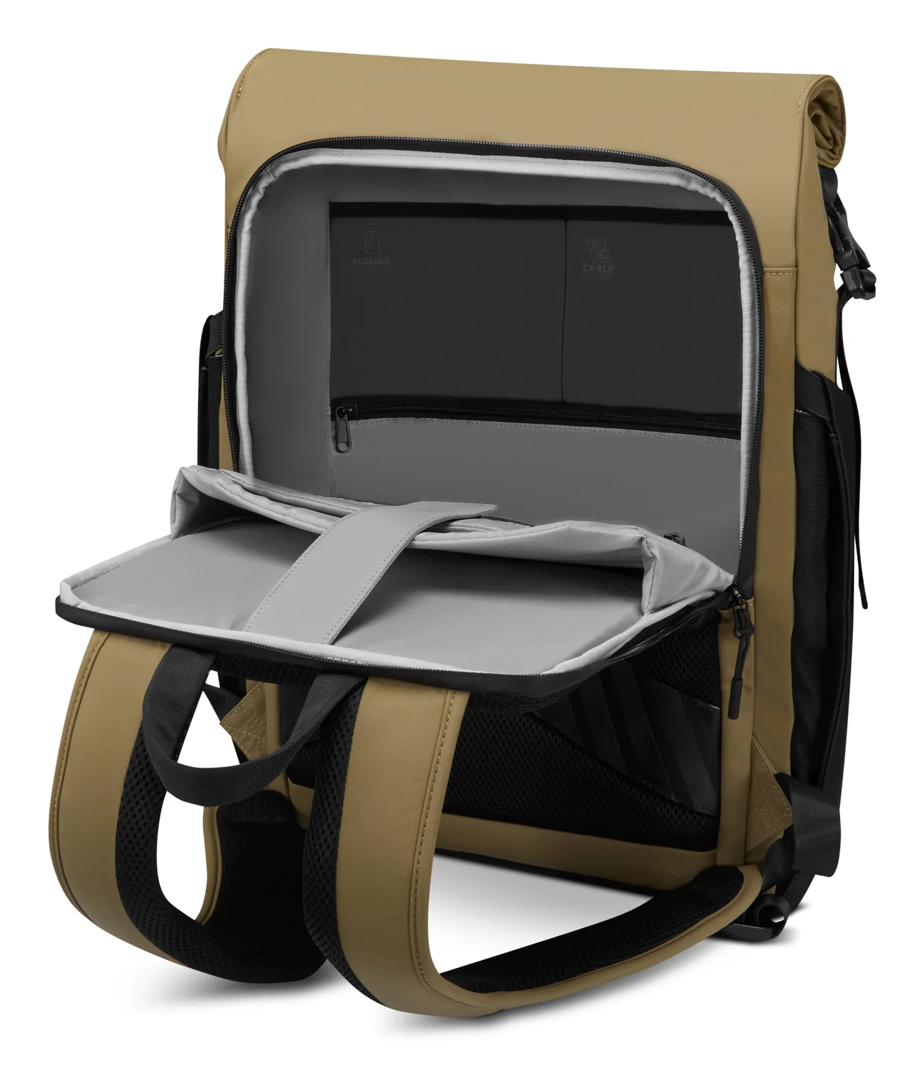 Mochila Gaming Lenovo Legion GB500 16" Preta/Amarela - Resistente a Água 25L - Imagem 3