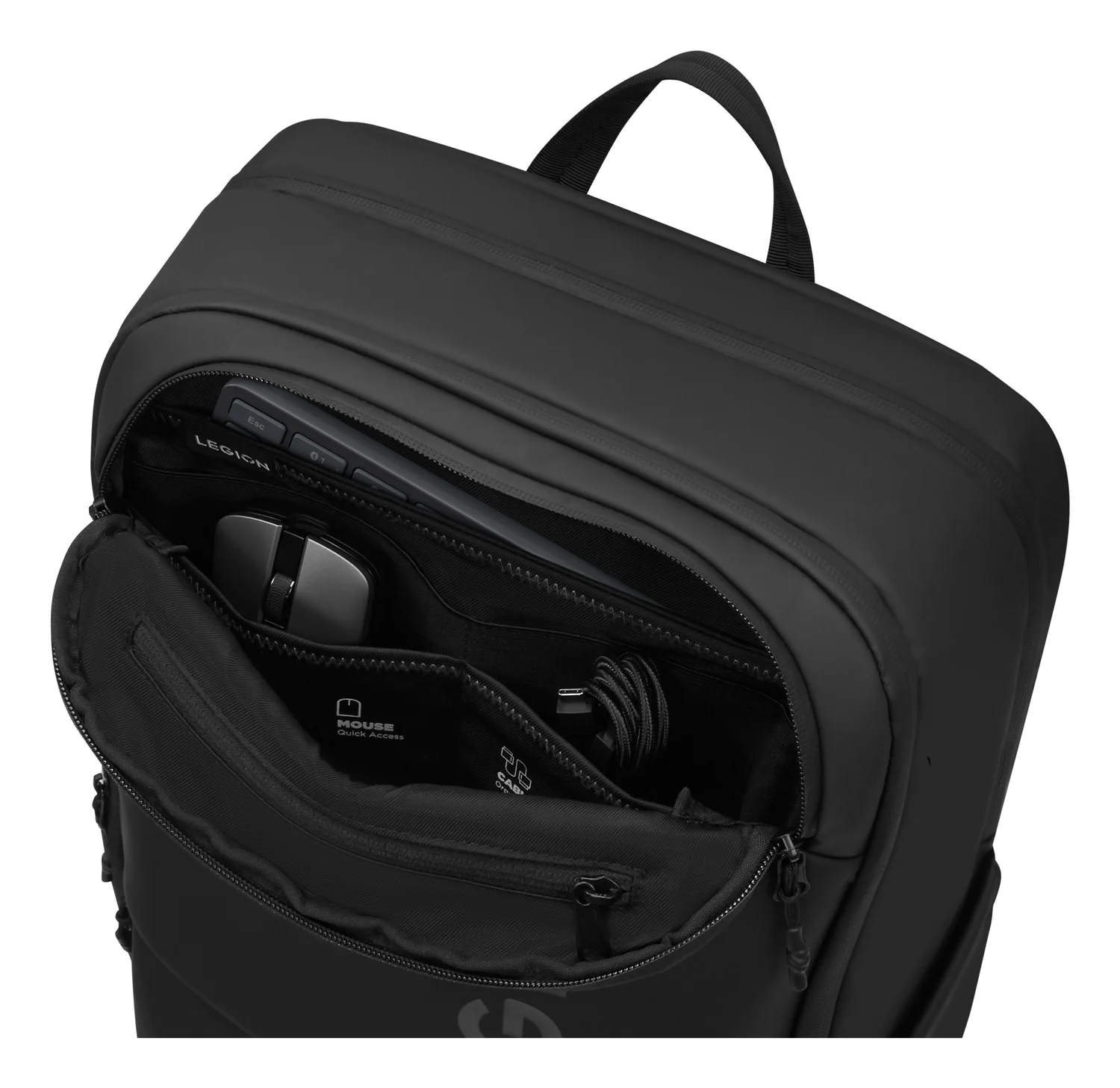 Mochila Lenovo Legion Gaming GB800 para Portátil até 17" Preto Resistente à Água - Imagem 9