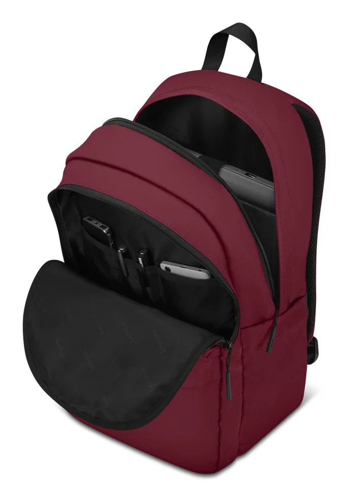 Mochila Lenovo Commuter Backpack B10 para Portátil até 16" Poliéster 24L Resistente à Água Vermelho - Imagem 3