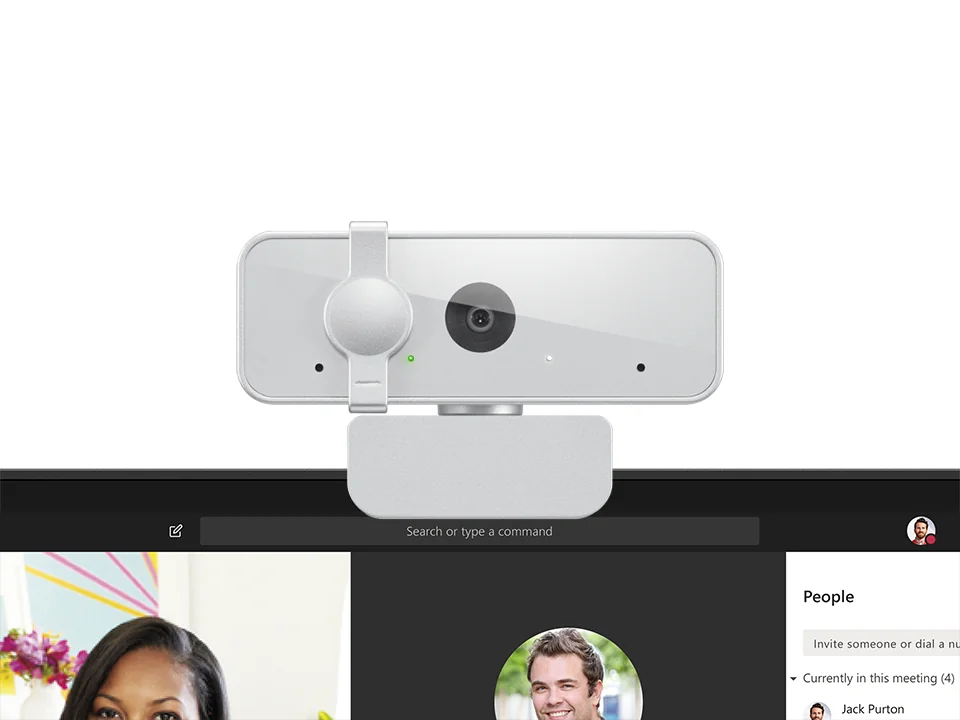 Webcam Lenovo 310 FHD 1080p USB com Microfone Estéreo e Obturador de Privacidade Branca - Imagem 6