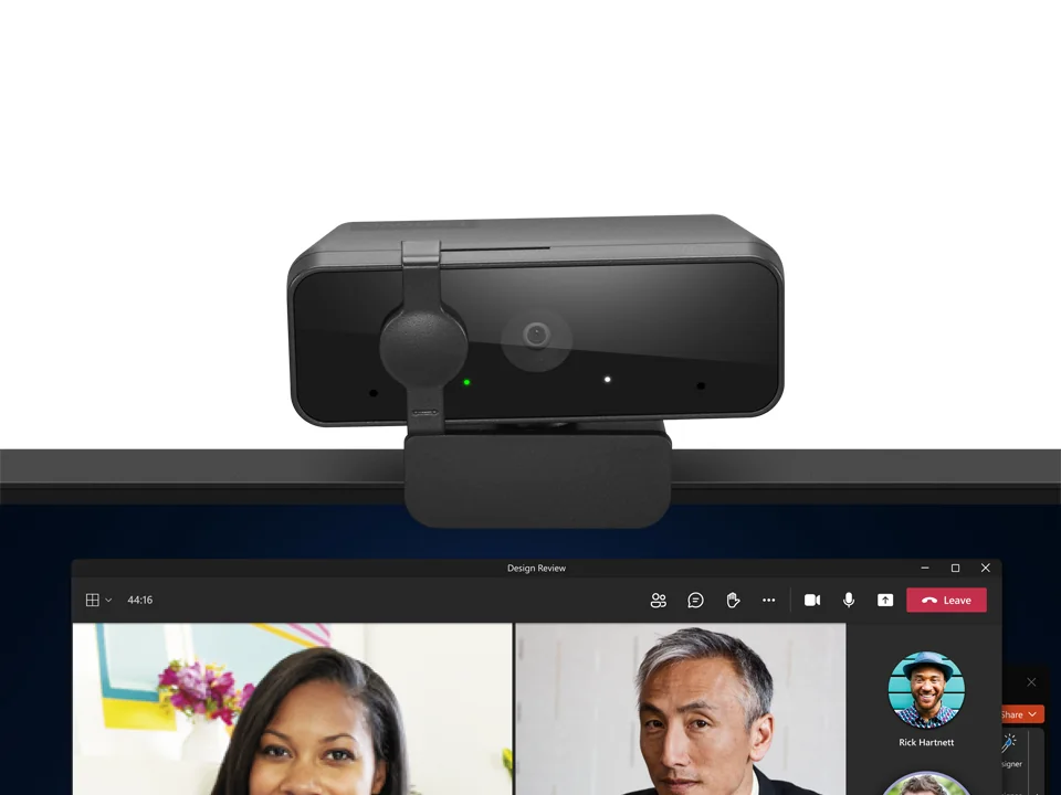 Webcam Lenovo 310 FHD 1080p USB com Microfones Duplos e Obturador Preta - Imagem 7