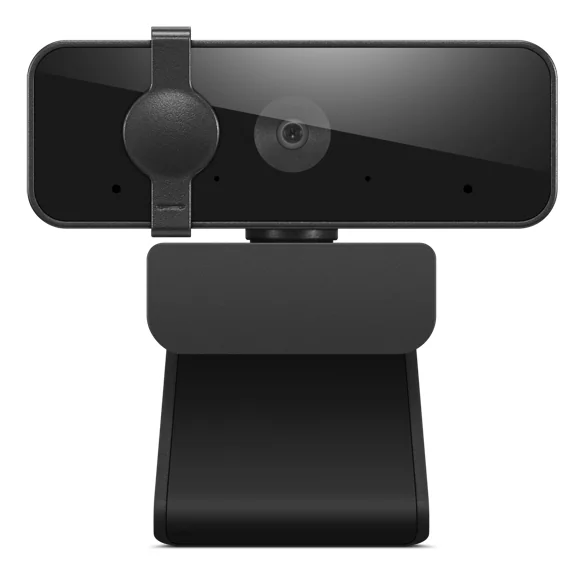 Webcam Lenovo 310 FHD 1080p USB com Microfones Duplos e Obturador Preta