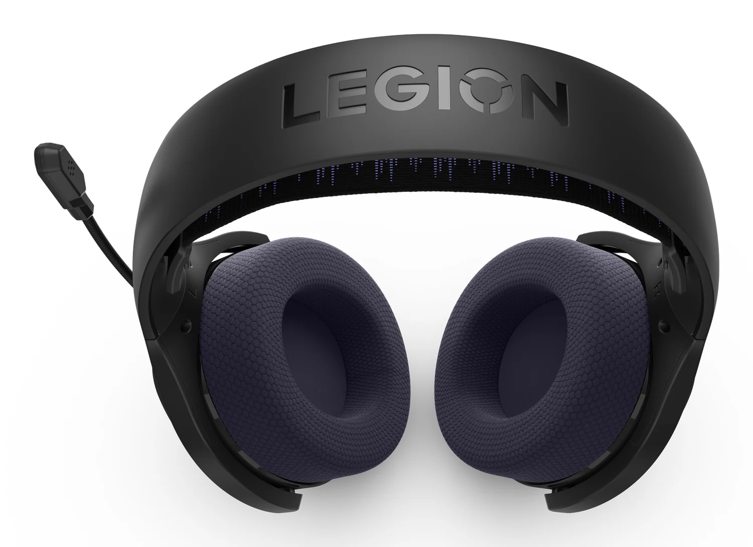 Auscultadores Gaming Lenovo Legion H410 Wireless Bluetooth 5.2 USB-C Preto/Roxo - Imagem 2