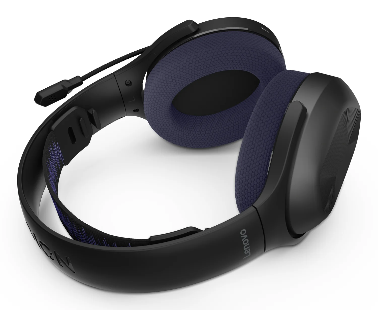 Auscultadores Gaming Lenovo Legion H410 Wireless Bluetooth 5.2 USB-C Preto/Roxo - Imagem 7