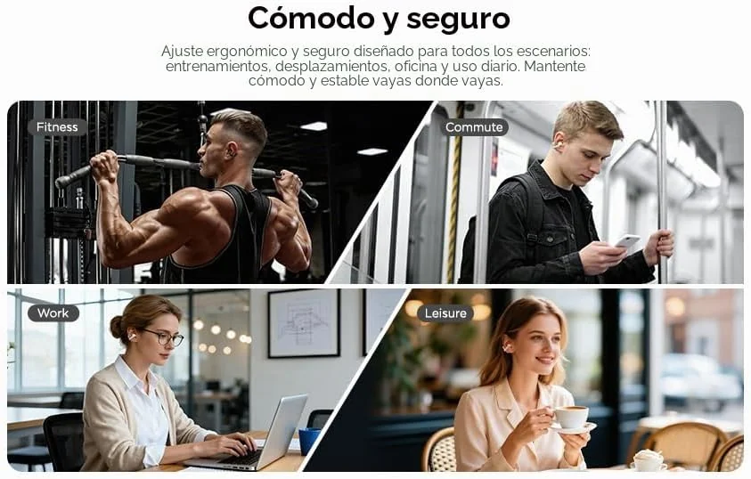 Auriculares Lenovo X500 Open-Ear Clip-On Rosa - Imagem 4