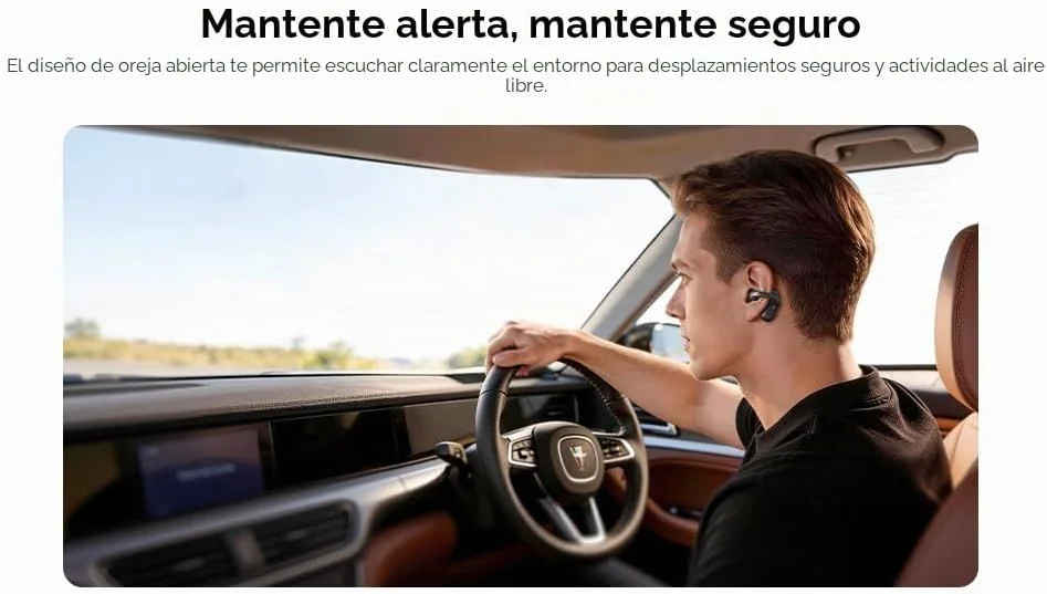 Auriculares Lenovo X500 Open-Ear Clip-On Rosa - Imagem 3