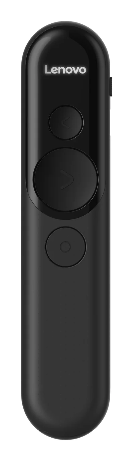 Comando Apresentações Lenovo Laser Recarregável Bluetooth/RF USB Preto - Imagem 3