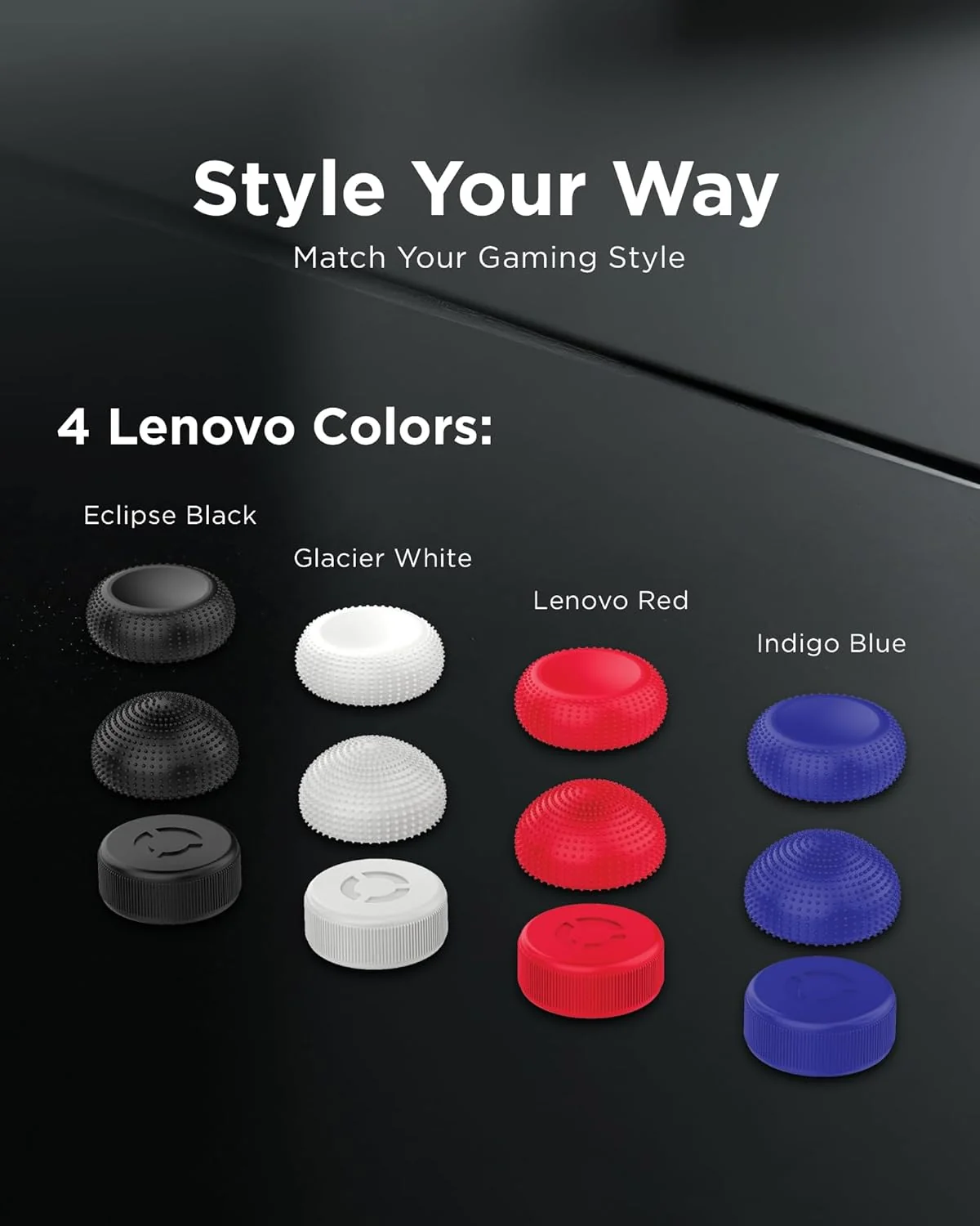 Capas para Manípulos Lenovo Legion Go Joystick Caps Vermelho Lenovo Red - Imagem 6